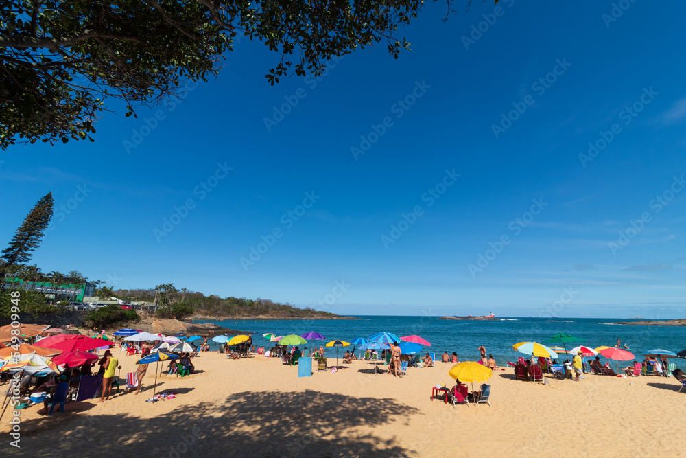 guarda-sol  praia da sereia, Itaparica, Vila Velha, Vitória, Espirito Santo, Brasil