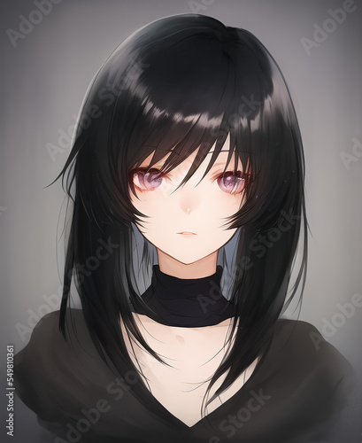 Fantasy Anime style character portrait