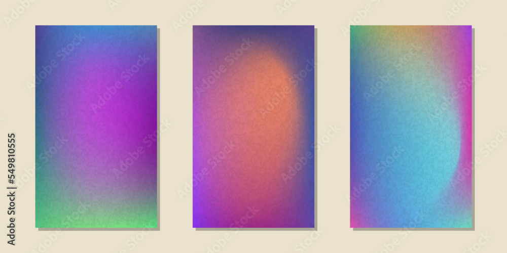 Set of gradient backgrounds. Billboard. Vector illustration