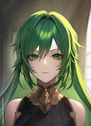 Fantasy Anime style character portrait