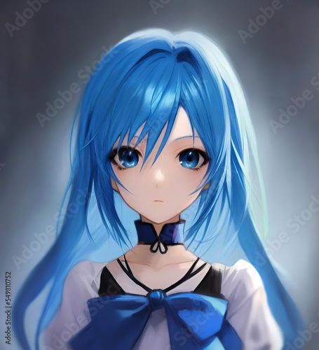 Fantasy Anime style character portrait