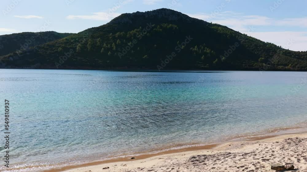 Beautiful beaches of Greece. View of Chalkidiki Peninsula.