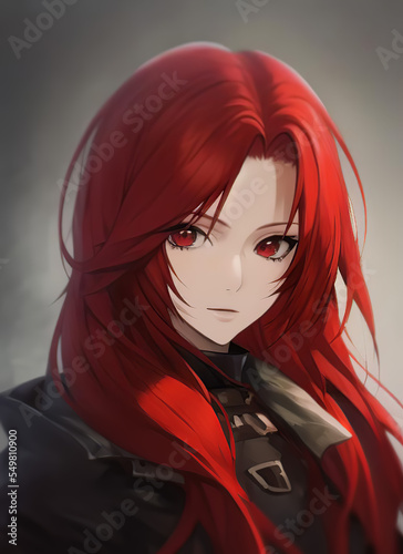 Fantasy Anime style character portrait