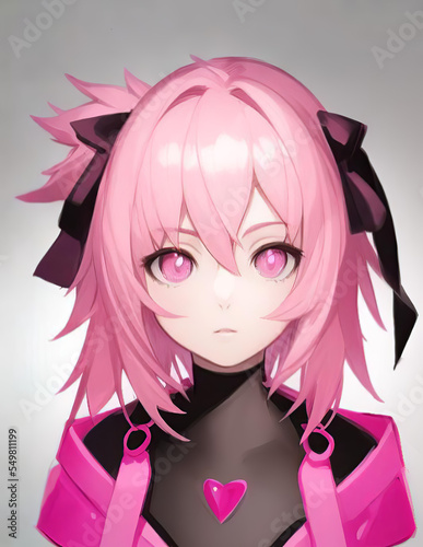 Fantasy Anime style character portrait