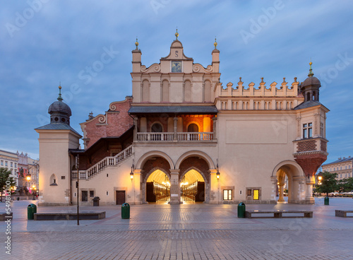 Krakow. The building of cloth rows in the central square. © pillerss