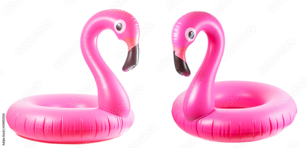 Flamingo print. Pink pool inflatable flamingo for summer beach i Flamingo print. Pink pool inflatable flamingo for summer beach i