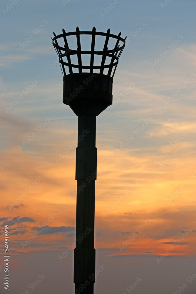 Beacon in the sunset at Westbury, Wiltshire Beacon in the sunset at Westbury, Wiltshire