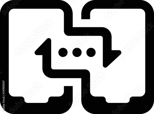 Mobile peer to peer sync icon