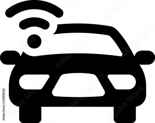 Autonomous car icon