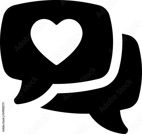 Love chat icon