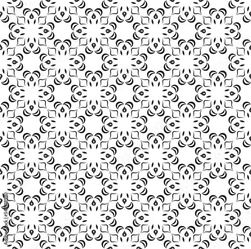 Abstract arabesque asian seamless pattern. Line floral holiday ornamental texture. Artistic geometric background in arab orient style