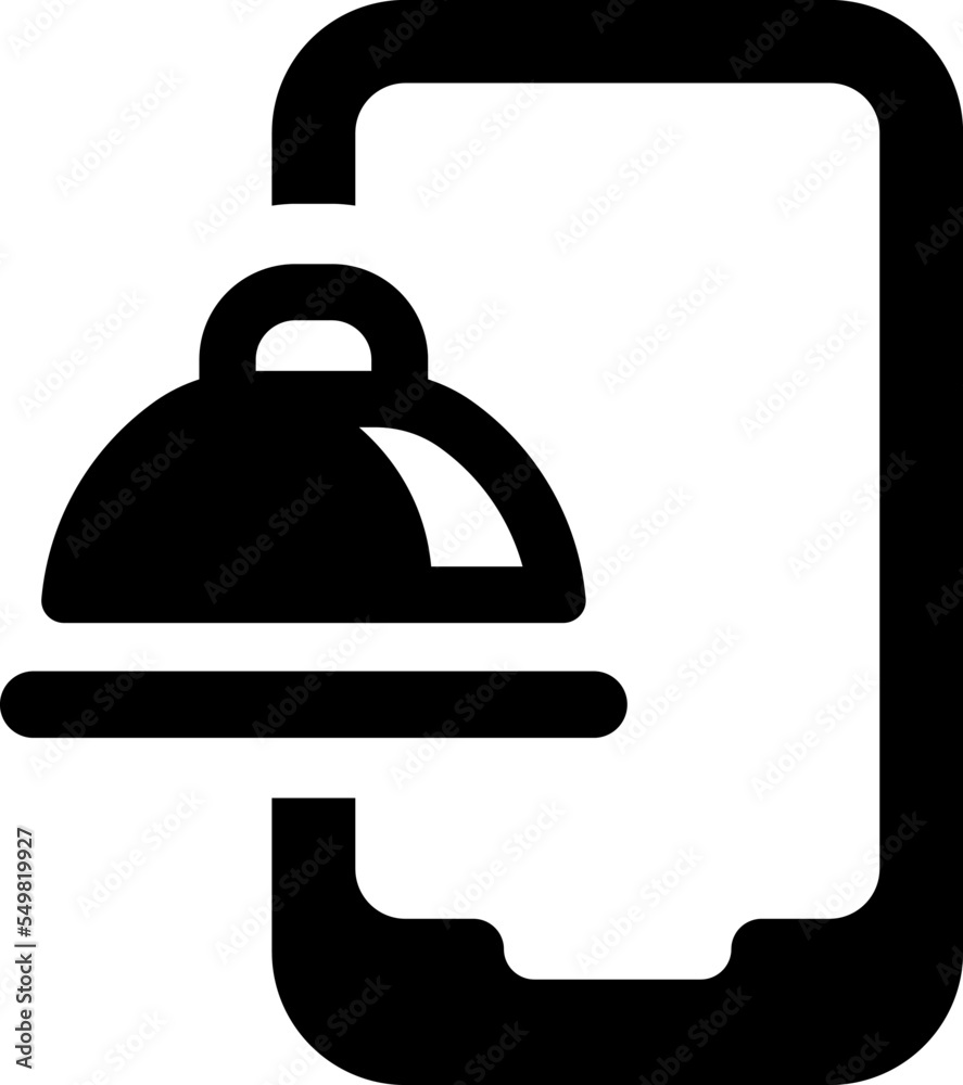 Fototapeta premium Online food order icon