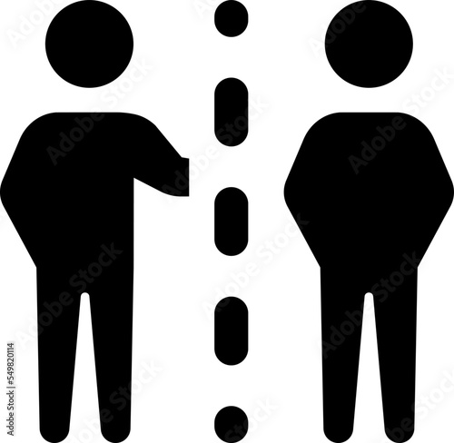 Limit distance contact icon