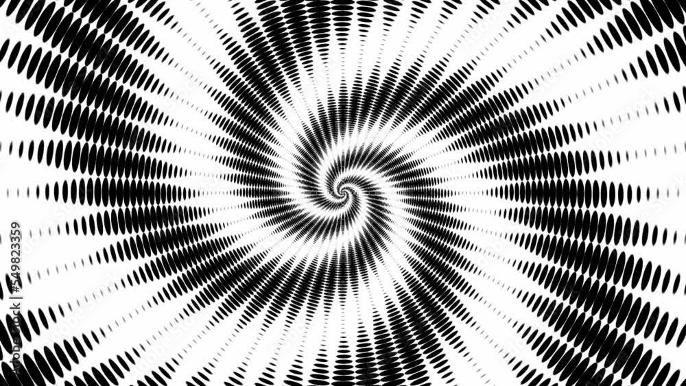 Rotating hypnotic spiral in perfect seamless loop (Full-HD 1920x1080 30fps).