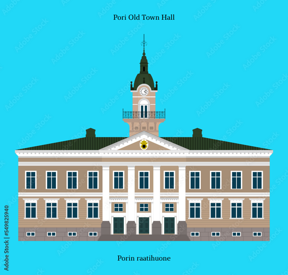 Pori Old Town Hall in Pori, Finland