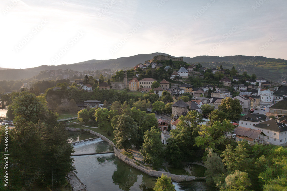 A View from Jajce , Bosnia and Herzegovina