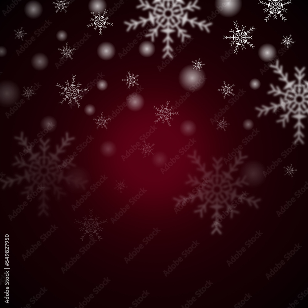 Red Winter Background with snowflakes for your own creations Red Winter Background with snowflakes for your own creations