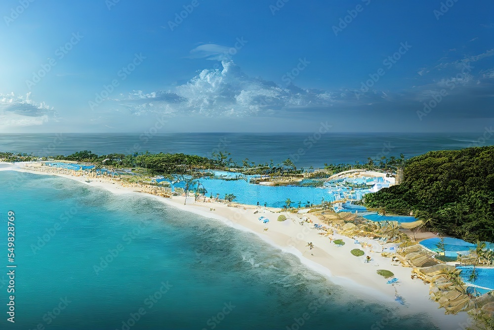 Luxury resort beach hotel