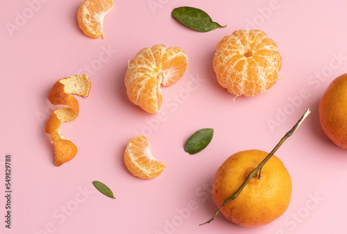 juicy tangerines in season