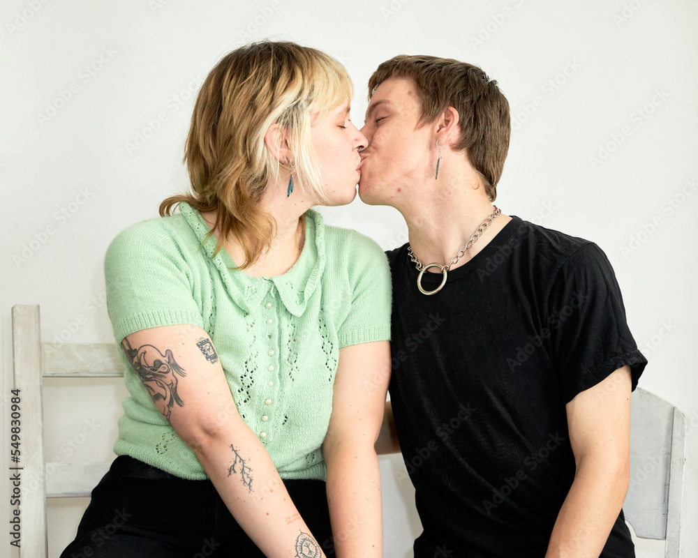Non Binary LGBTQ+ Couple Non Binary LGBTQ+ Couple