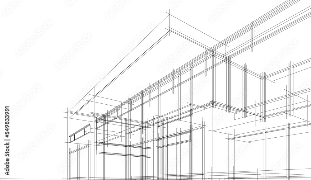 sketch of a house sketch of a house