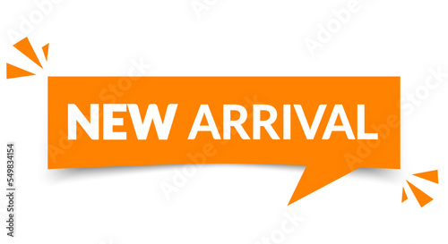 Modern Speech Bubble Banner With Text New Arrival