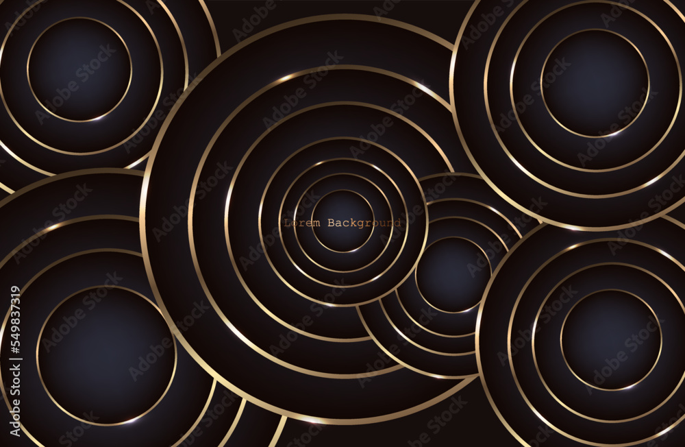 dark blue, blue background with golden circles. modern background. vector illustration. eps 10. Luxury items dark blue, blue background with golden circles. modern background. vector illustration. eps 10. Luxury items