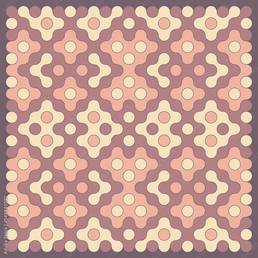 Multicolor truchet tiling connections illustration Multicolor truchet tiling connections illustration