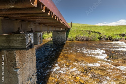 Gungartin River Bridge in Kosciuszko National Park, Australia photo