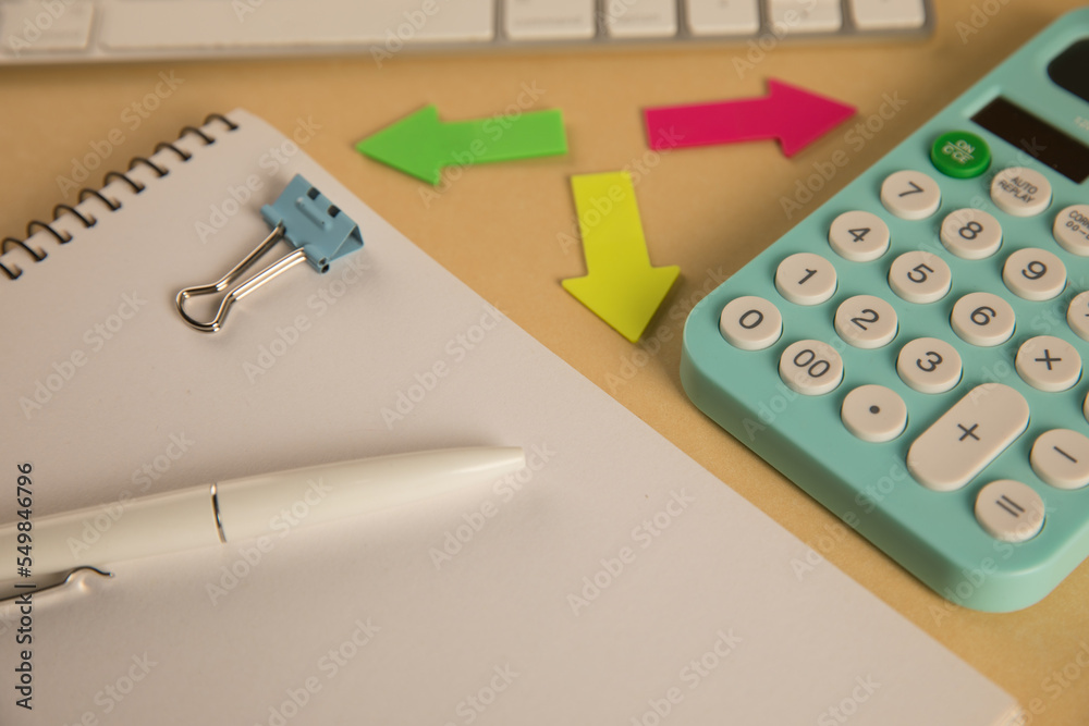 Keyboard, calculator and notepad Keyboard, calculator and notepad