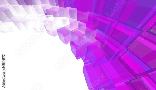 Abstract geometric background 3d illustration