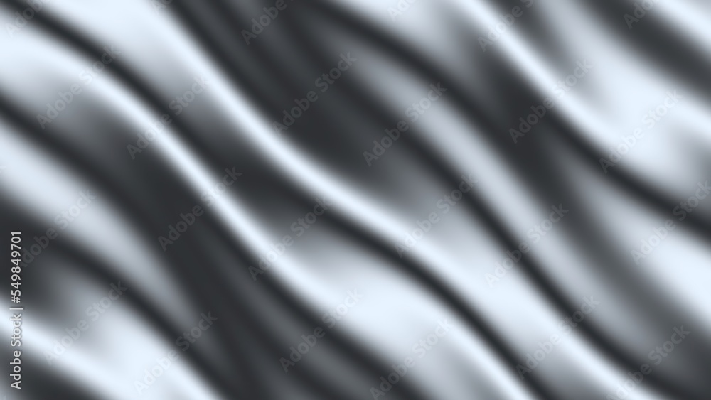 Silver Silk Curtain Waving Background