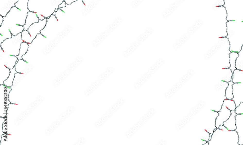 Obraz premium christmas lights frame