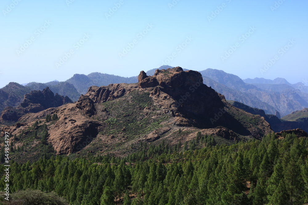 View on a mountain in the Pilancones Natural Park of Gran Canaria View on a mountain in the Pilancones Natural Park of Gran Canaria