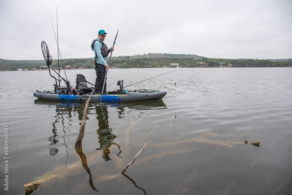 Looking at laydowns while Kayak Fishing Looking at laydowns while Kayak Fishing