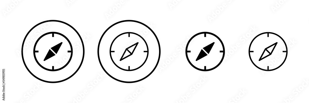 Compass icon vector illustration. arrow compass icon sign and symbol Compass icon vector illustration. arrow compass icon sign and symbol