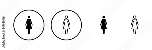 Female icon vector illustration. woman sign and symbol