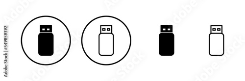 Usb icon vector illustration. Flash disk sign and symbol. flash drive sign.