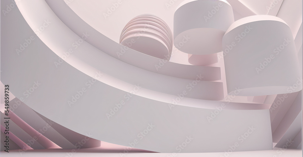 Obraz premium Abstract 3D Render background. Minimal abstract mockup background for business or product presentation. 3d render illustration 