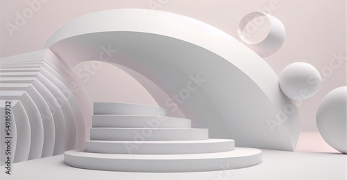 Abstract 3D Render background. Minimal abstract mockup background for business or product presentation. 3d render illustration 