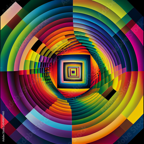 Abstract geometric image in...