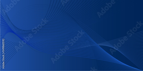 Abstract dark blue background with waves