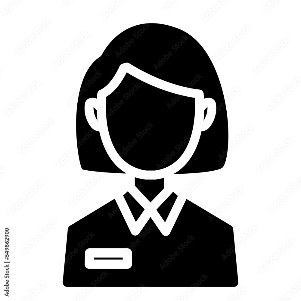 receptionist glyph icon receptionist glyph icon
