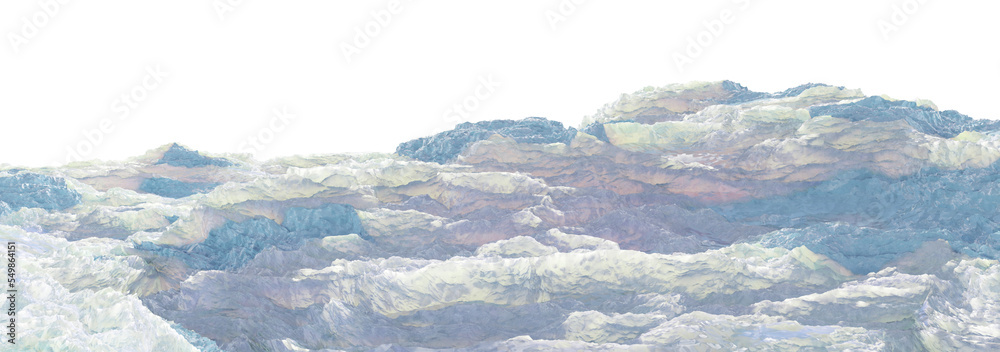 Obraz premium Ice surface isolated on transparent png background. winter decoration. Snow background. Snowdrift. 