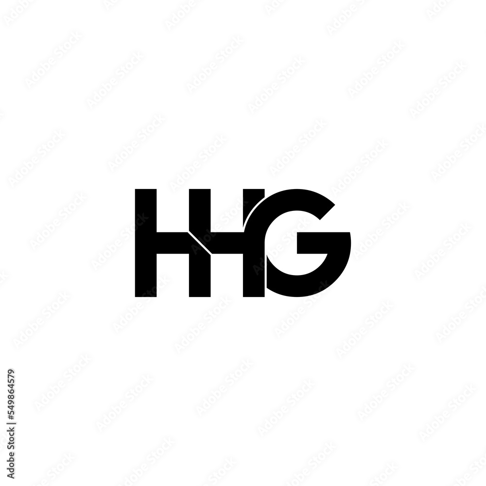 hhg letter initial monogram logo design hhg letter initial monogram logo design