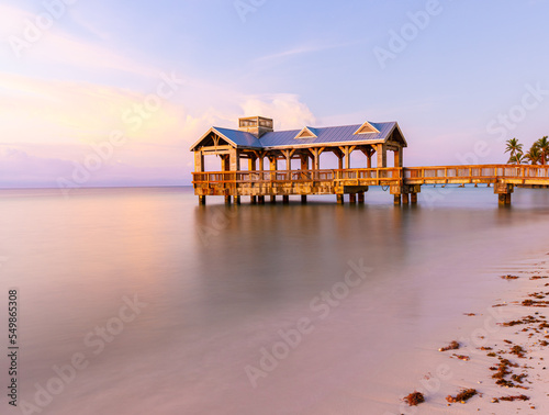 Wooden Pavilion on Hidden Beach, Key West Florida, USA © Billy McDonald