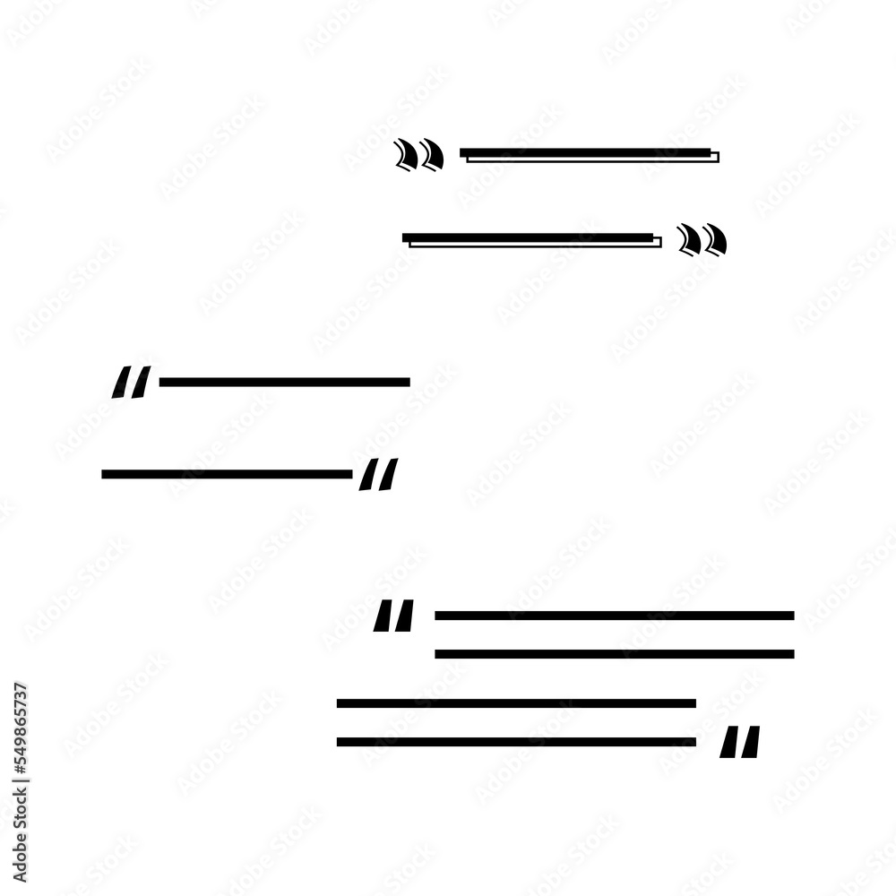 Template with quote lines. Dialog frame. Text message. Vector illustration. stock image. Template with quote lines. Dialog frame. Text message. Vector illustration. stock image.