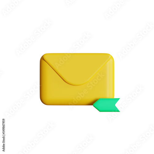 3d email icon important email