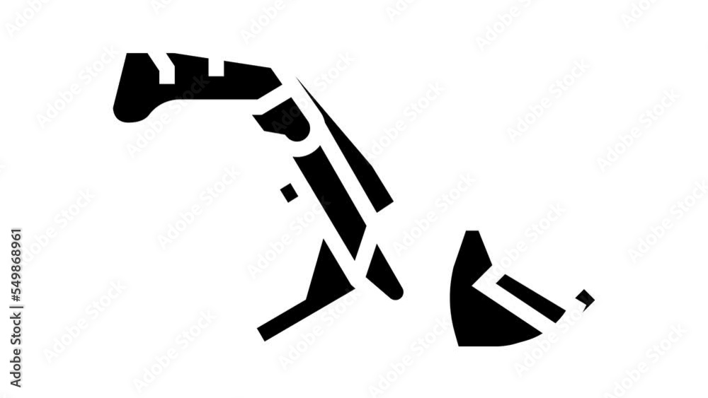 front end loader farm tool glyph icon animation front end loader farm tool glyph icon animation