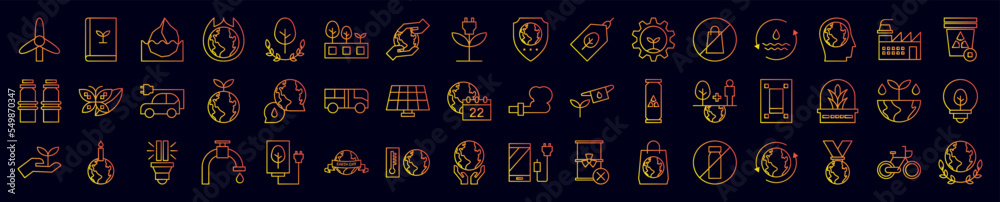 Fototapeta premium Mother Nature's Day nolan icons collection vector illustration design